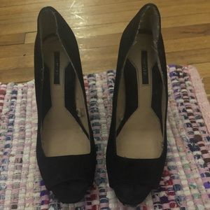 Forever 21 black wedges